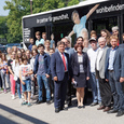 Bustheater in Wels / © WRG/ORG d. Franziskanerinnen Präsentation bei der Mobility-Fair