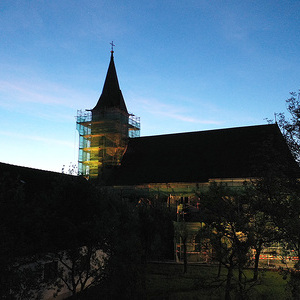 Abendliche Ruhe auf dem Bau