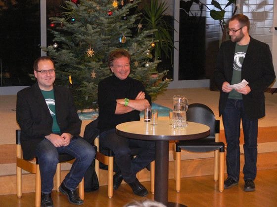 V. l.: Johannes Waslmeier (KHG), Landesrat Rudi Anschober, Martin Meindlhumer (KHG)
