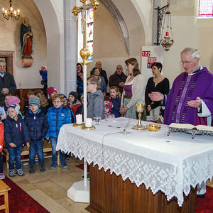 Liebstattsonntag mitgestaltet vom Kindergarten