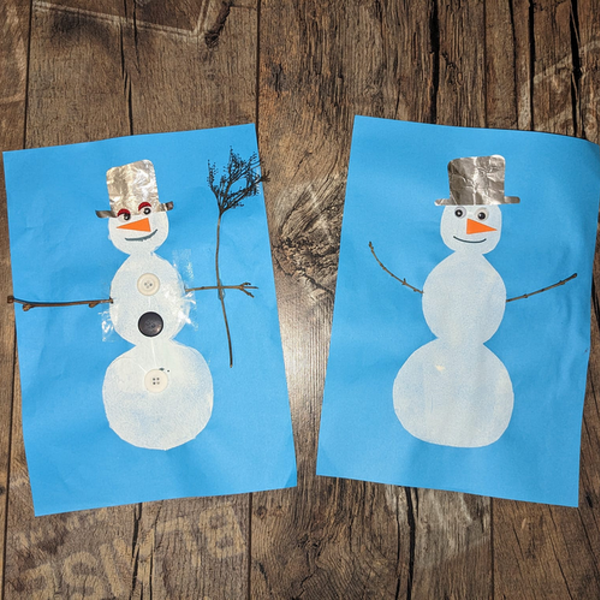 Bastelidee Winter / Andrea Hochwallner Schneemann