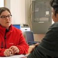 Gespräch mit Betroffenen © Caritas OÖ