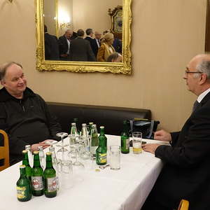 Heinrich Reknagel und Domorganist Wolfgang Kreuzhuber