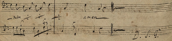 Johann Kuhnau: Magnificat (Manuskript) - D.S.G.